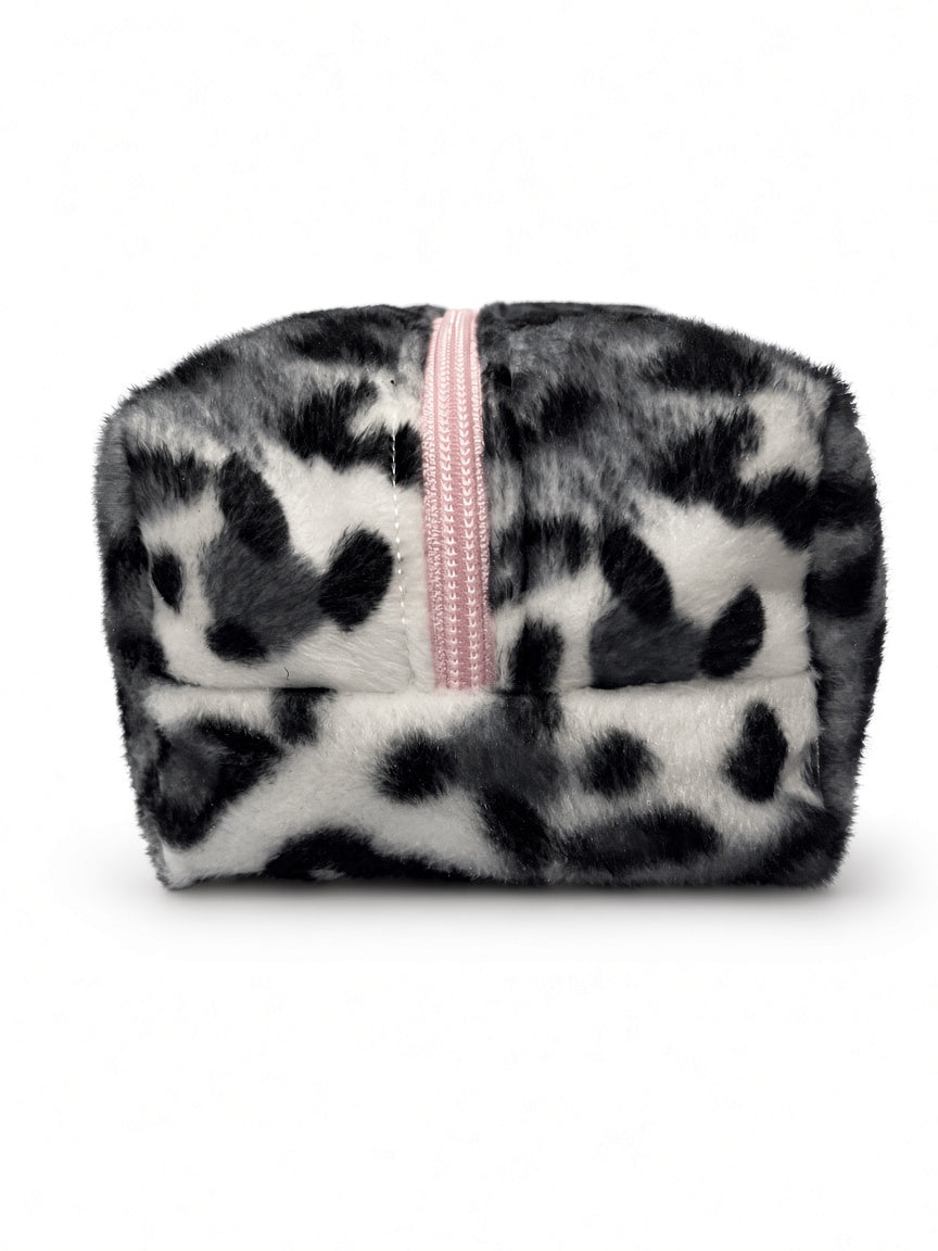 Furry Oreo make up bag